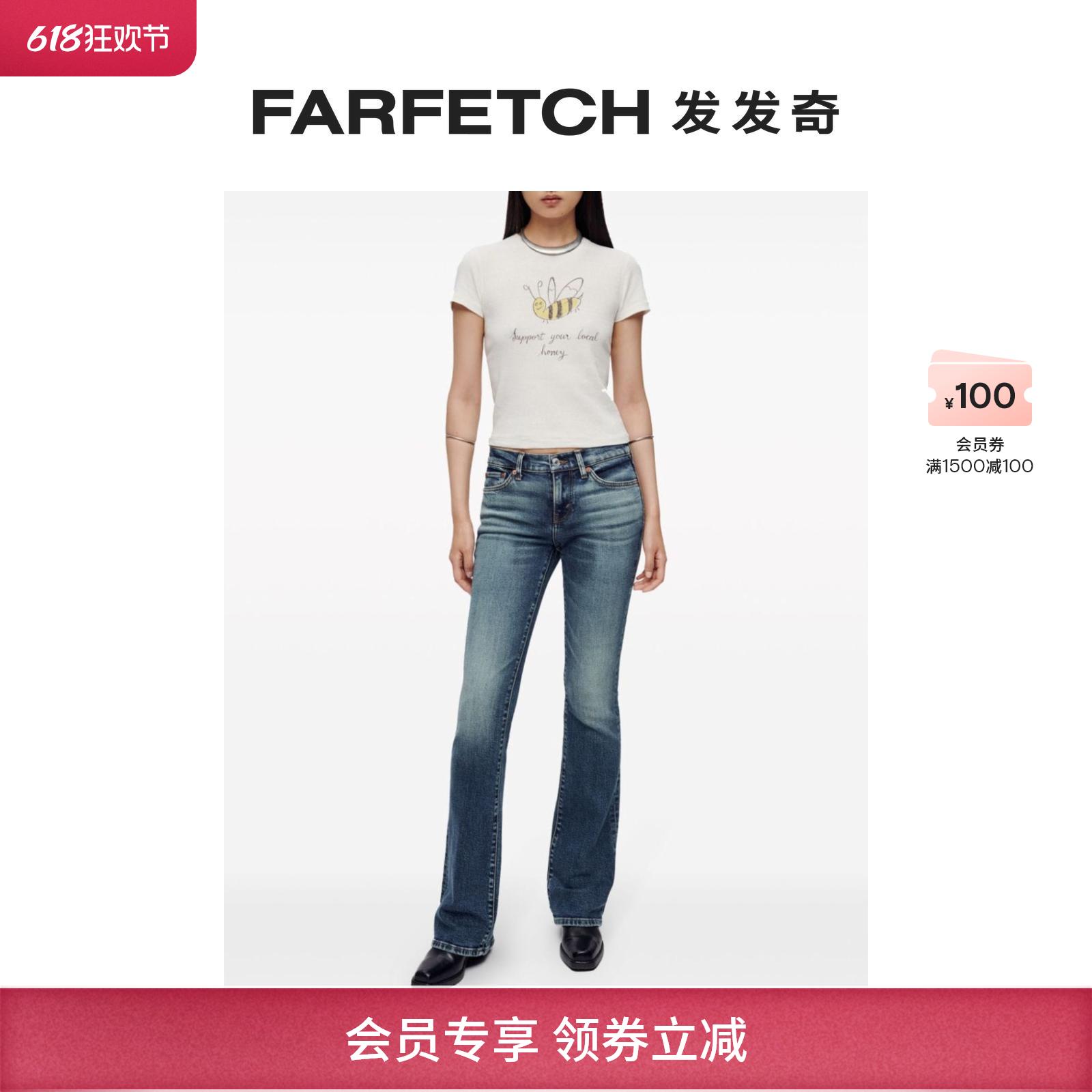 Re Done女士90s Baby Local Honey印花T恤FARFETCH发发奇