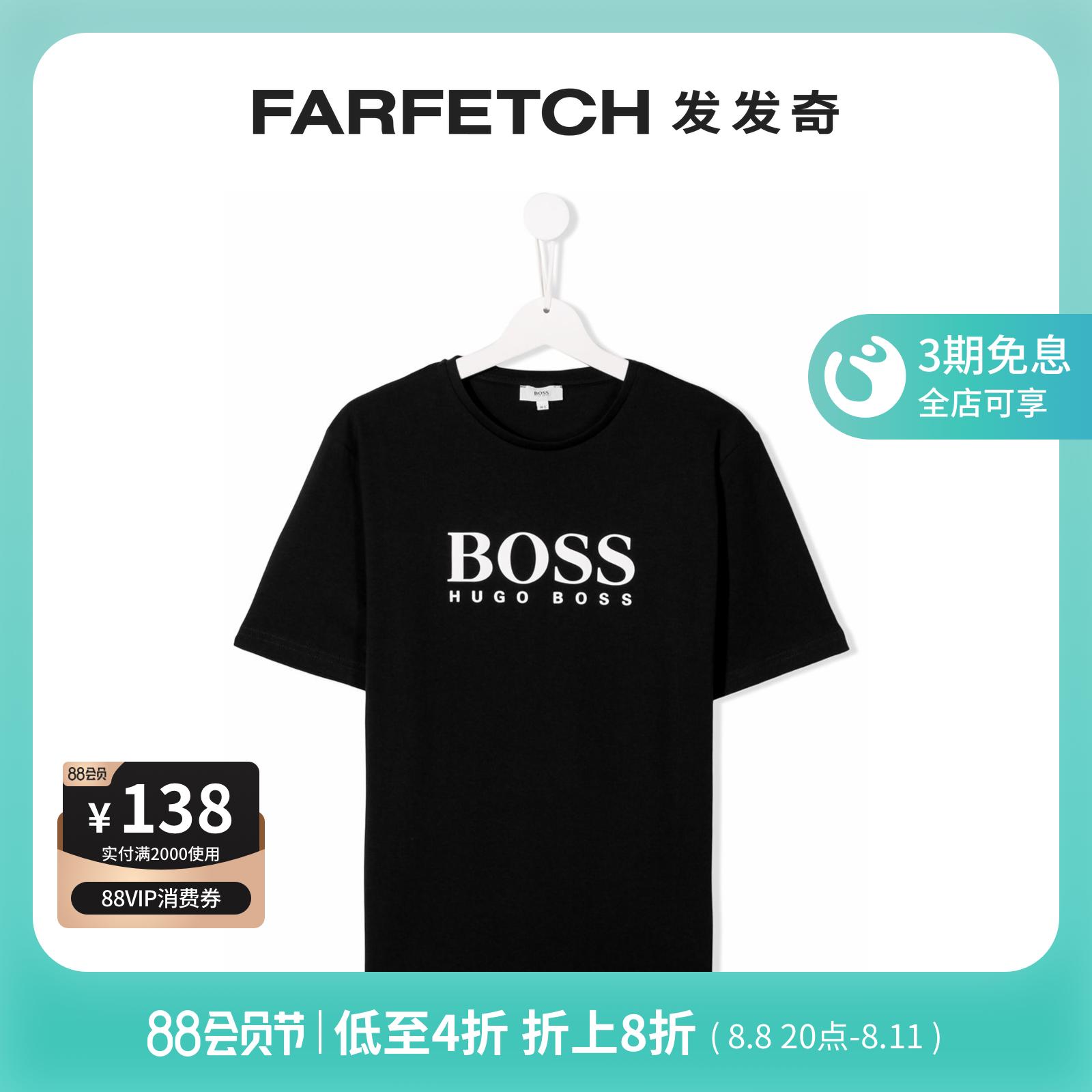 boss hugo boss童装logo印花t恤farfetch发发奇