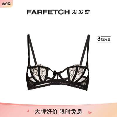 Agent Provocateur女士Rozlyn 蕾丝刺绣文胸FARFETCH发发奇