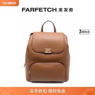 Michael Kors女士logo标牌皮质双肩包FARFETCH发发奇