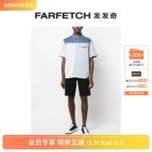 标贴牛仔短裤 FARFETCH发发奇 EVISU男士