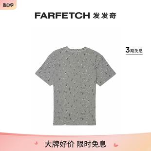 印花条纹T恤FARFETCH发发奇 经典 Brand男士 Purple