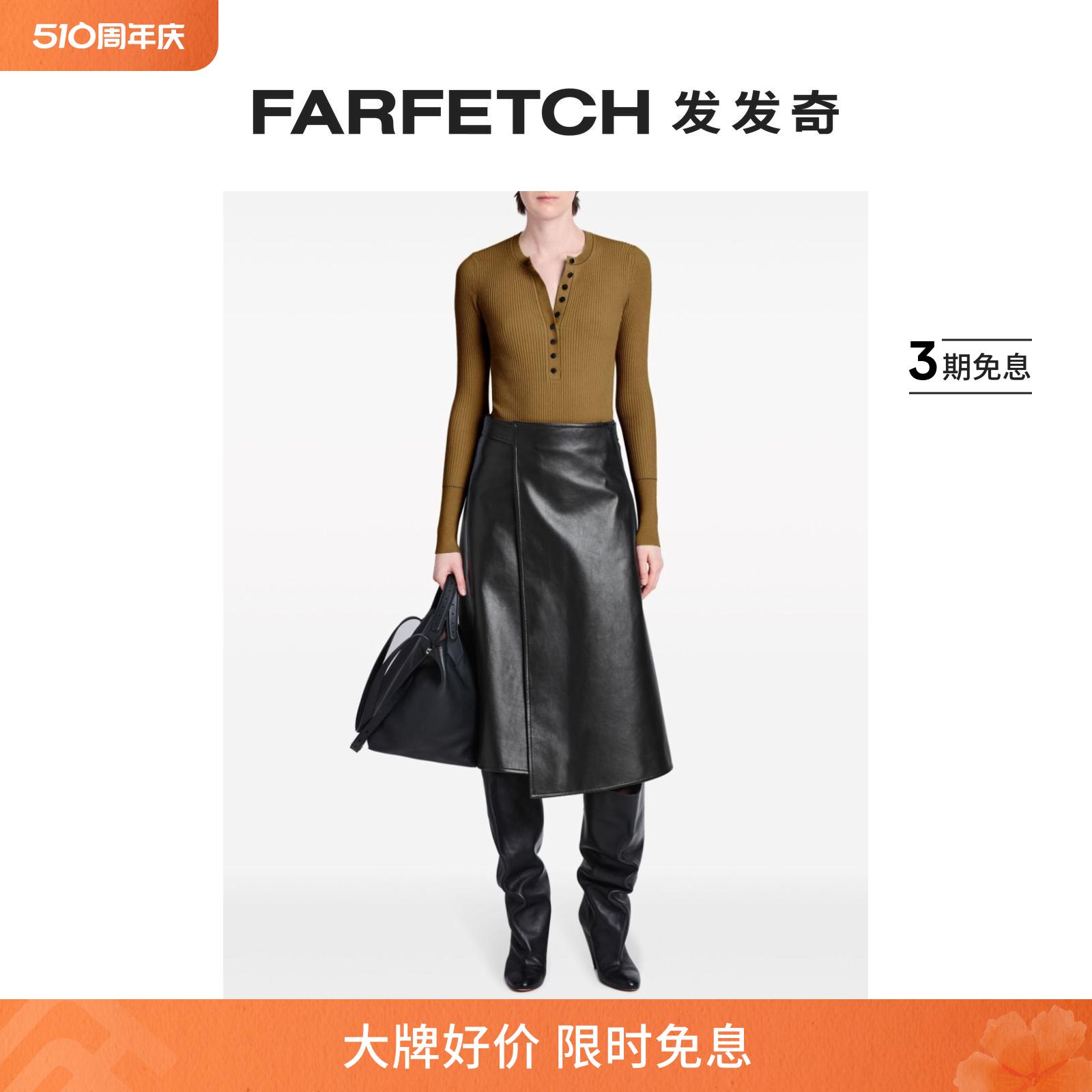 Proenza Schouler女士Henley细罗纹毛衣FARFETCH发发奇