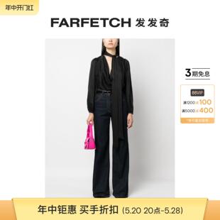 Zimmermann女士蝴蝶结领长袖 真丝罩衫 FARFETCH发发奇