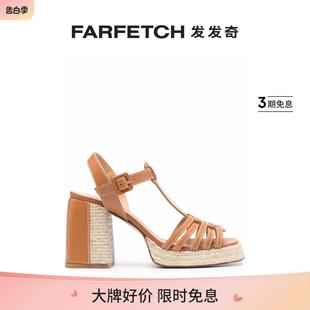 Castaner女士Vernia FARFETCH发发奇 皮质高跟凉鞋