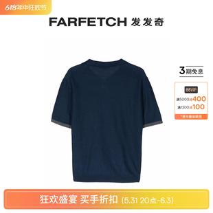 FARFETCH发发奇 SEASE男士 开衩领珠地布polo衫