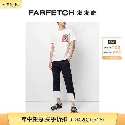 [Final Sale]Ports V男女通用logo几何印花T恤FARFETCH发发奇