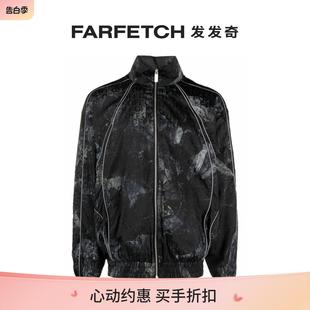 Biker 标贴褶皱轻薄防风衣 White男士 Off FARFETCH发发奇