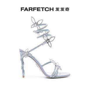 Rene 蝴蝶贴花高跟凉鞋 FARFETCH发发奇 Caovilla女士Margot