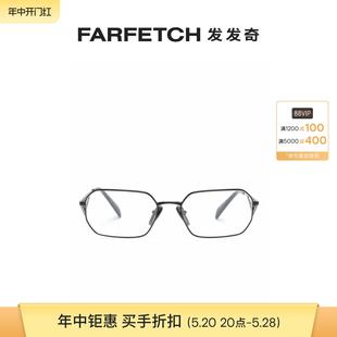 Prada普拉达女士logo标牌几何形框眼镜FARFETCH发发奇