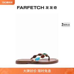 Gianvito 皮质人字拖FARFETCH发发奇 Rossi女士Shanti