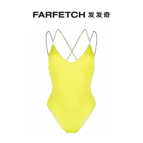 Женский цельный купальник Gcds с кристаллами и полоской FARFETCH