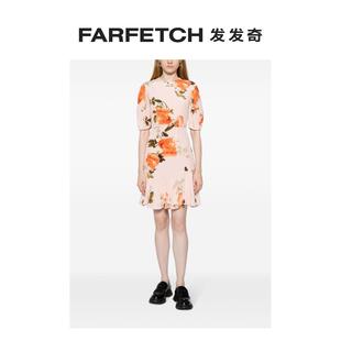 Erdem女士花卉印花真丝迷你连衣裙FARFETCH发发奇