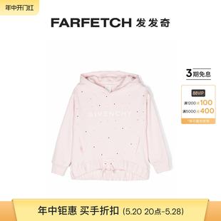 FARFETCH发发奇 铆钉缀饰棉混纺连帽衫 纪梵希童装 GIVENCHY