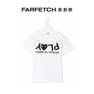 Garcons Play des logo印花T恤FARFETCH发发奇 Comme 川久保玲童装