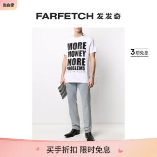 Final Sale Philipp 圆领潮流休闲T恤FARFETCH发发 Plein男士 短袖