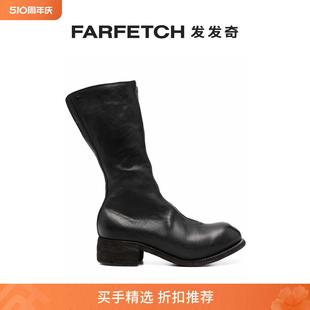 Guidi女士低跟拉链及膝靴 FARFETCH发发奇