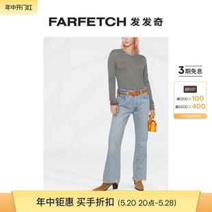 Agolde女士中腰微喇牛仔裤 FARFETCH发发奇