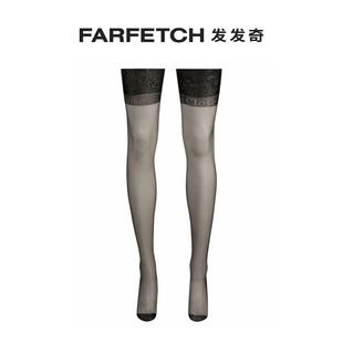 Maison Close女士logo嵌花半透明长筒袜FARFETCH发发奇