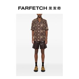 Nanushka男士 Sale FARFETCH发发奇 Final 图案印花真丝衬衫