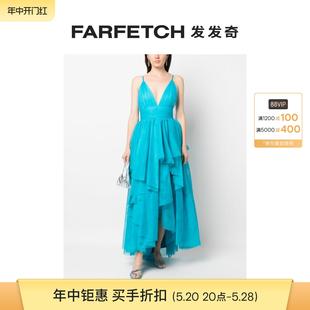 薄纱连衣裙FARFETCH发发奇 V领分层式 Olivia女士Doja Alice