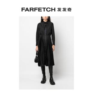 裙FARFETCH发发奇 Sacai女士百褶中长衬衫