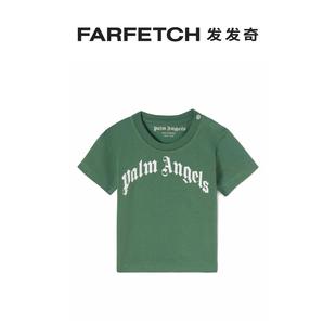 Palm logo印花棉T恤FARFETCH发发奇 Angels童装