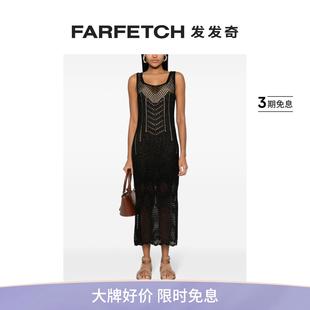 Set女士镂空针织金银丝超长连衣裙FARFETCH发发奇 Twin