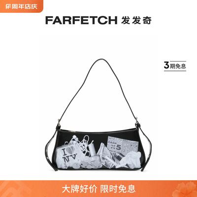 Vaquera女士照片印花皮质单肩包FARFETCH发发奇