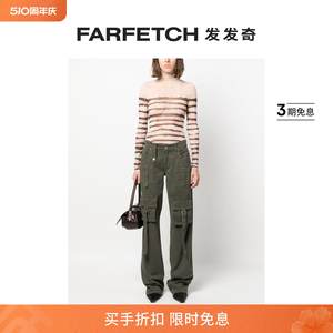 Jean Paul Gaultier女士x KNWLS条纹印花高领上衣FARFETCH发发奇