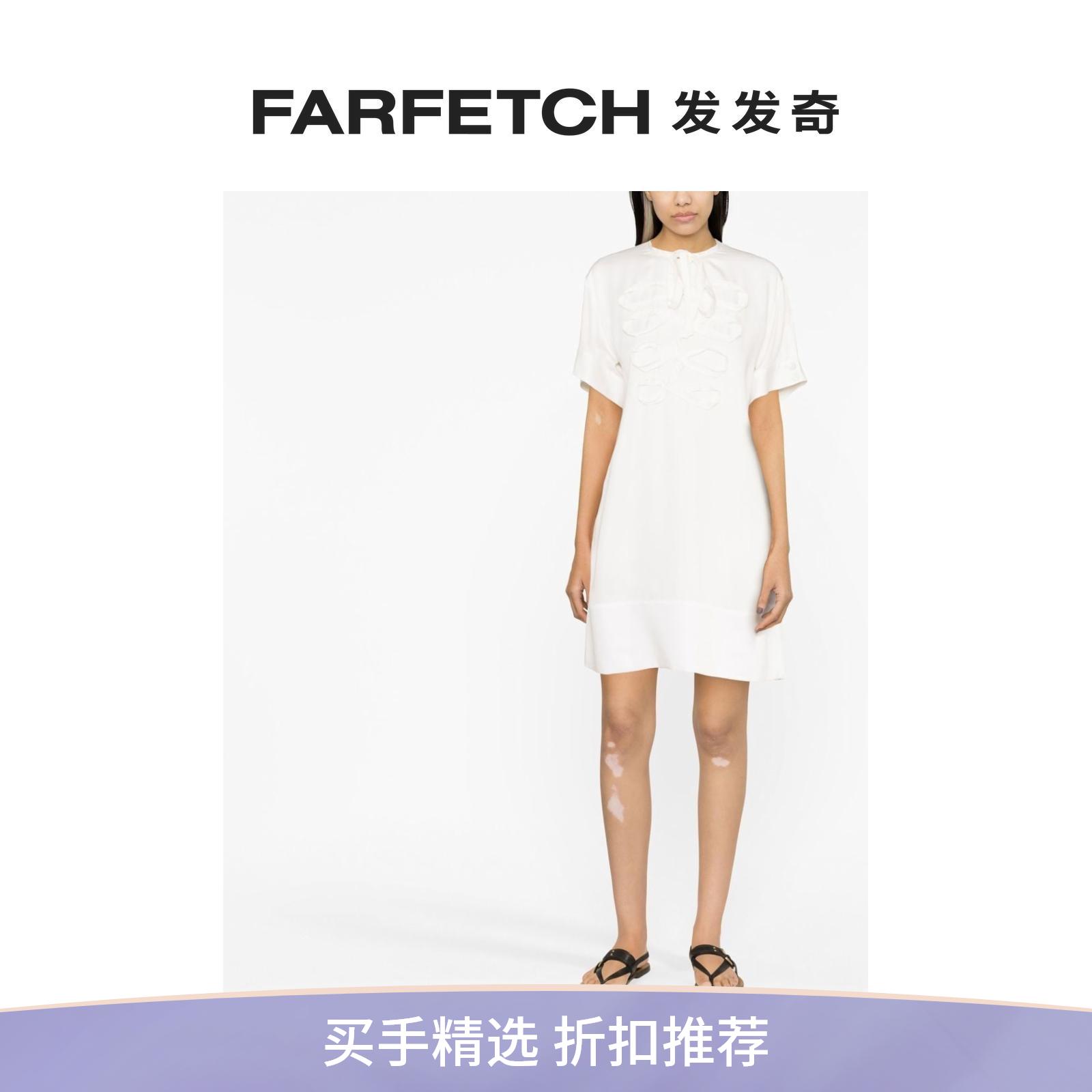 Ports 1961女士缩褶系带领连衣裙FARFETCH发发奇