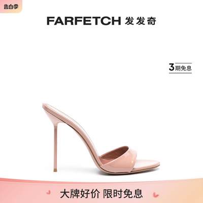 Paris Texas女士Lidia 漆皮高跟穆勒鞋FARFETCH发发奇