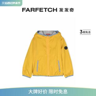 logo贴花连帽夹克FARFETCH发发奇 Fay童装