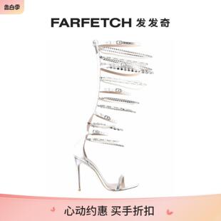 FARFETCH发发奇 Stuart Weitzman女士晶饰高跟凉鞋