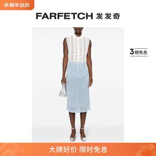 P.A.R.O.S.H.女士蕾丝拼接无袖 罩衫 FARFETCH发发奇