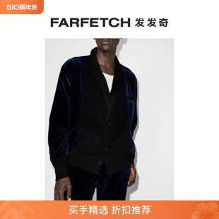 Haider Ackermann男士 丝绒飞行员夹克FARFETCH发发奇