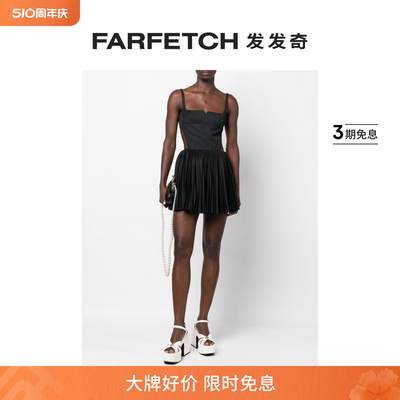 Shushu/Tong女士露背百褶迷你连衣裙FARFETCH发发奇