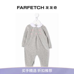 蝴蝶结细节连体衣FARFETCH发发奇 SIOLA童装