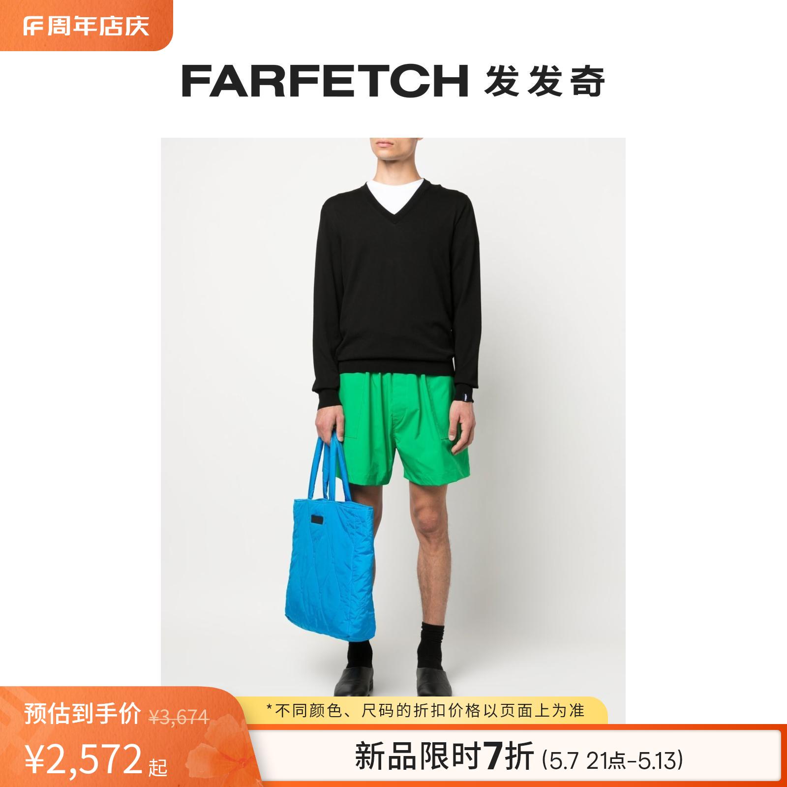 Mackintosh男士V领标贴毛衣FARFETCH发发奇