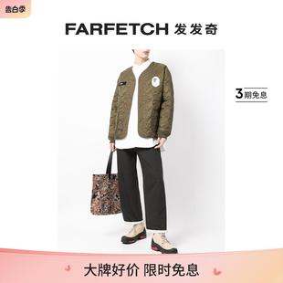 FARFETCH发发奇 BAPE男士 logo刺绣衬衫