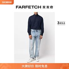 Paul & Shark男士logo刺绣排扣衬衫FARFETCH发发奇