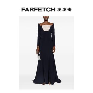 ALZOUMAN女士露肩缎面鱼尾礼服FARFETCH发发奇 BAZZA