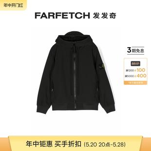 标贴拉链夹克FARFETCH发发奇 Stone Island童装