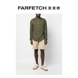 长袖 Polo Lauren男士 FARFETCH发发奇 Ralph 亚麻混纺衬衫