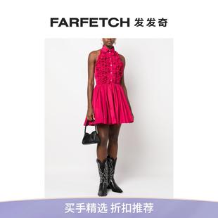 迷你连衣裙FARFETCH发发奇 Final Sale Msgm女士荷叶边细节无袖