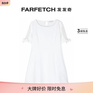 绉纱蕾丝连衣裙FARFETCH发发奇 Monnalisa童装