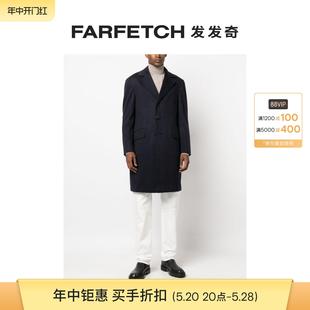 Kiton男士 梯形翻领单排扣外套FARFETCH发发奇