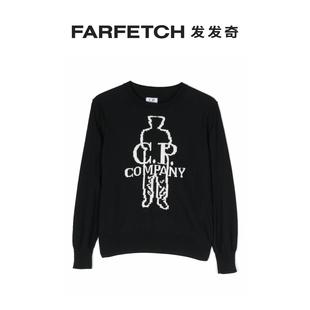 FARFETCH发发奇 logo刺绣针织卫衣 Company童装 C.P.