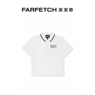 logo标牌棉polo衫 Armani阿玛尼童装 FARFETCH发发奇 Emporio