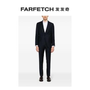 Etro男士 FARFETCH发发奇 套装 格纹单排扣西装